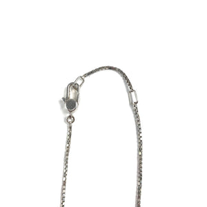 Gucci Silver Ribbon Necklace