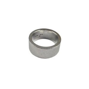 Gucci Silver Spellout Logo Ring, Size: 11