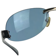 Chanel CC Logo Blue Tinted Sunglasses