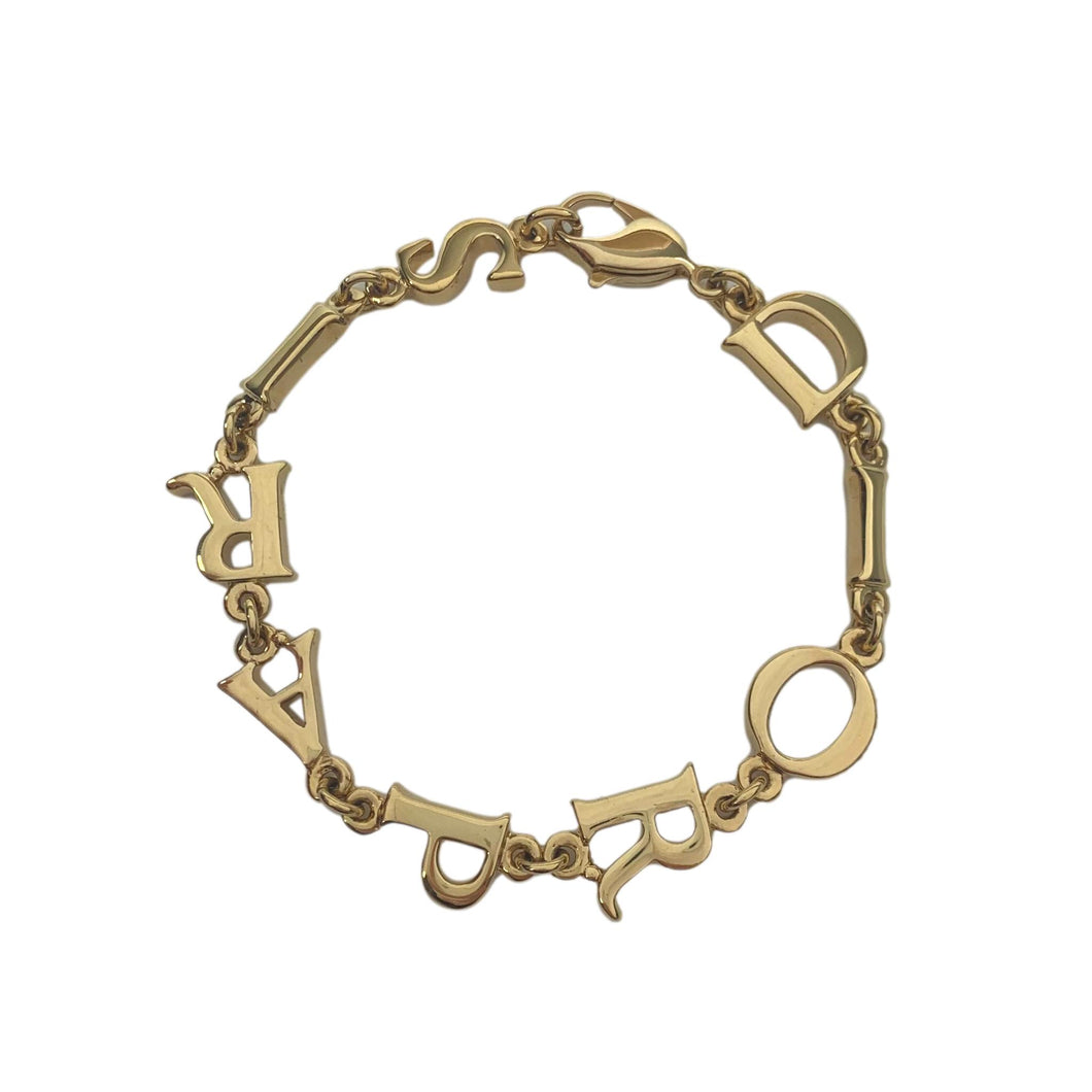Dior Paris Spellout Bracelet, Gold