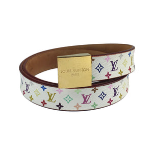 Limited Edition Louis Vuitton x Takashi Murakami Camouflage Belt – Fancy Lux