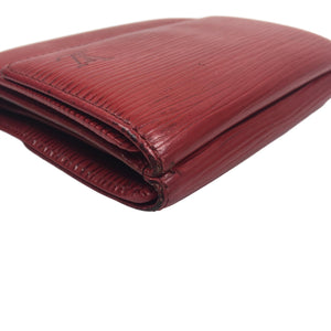 Louis Vuitton Epi Trifold Wallet, Red