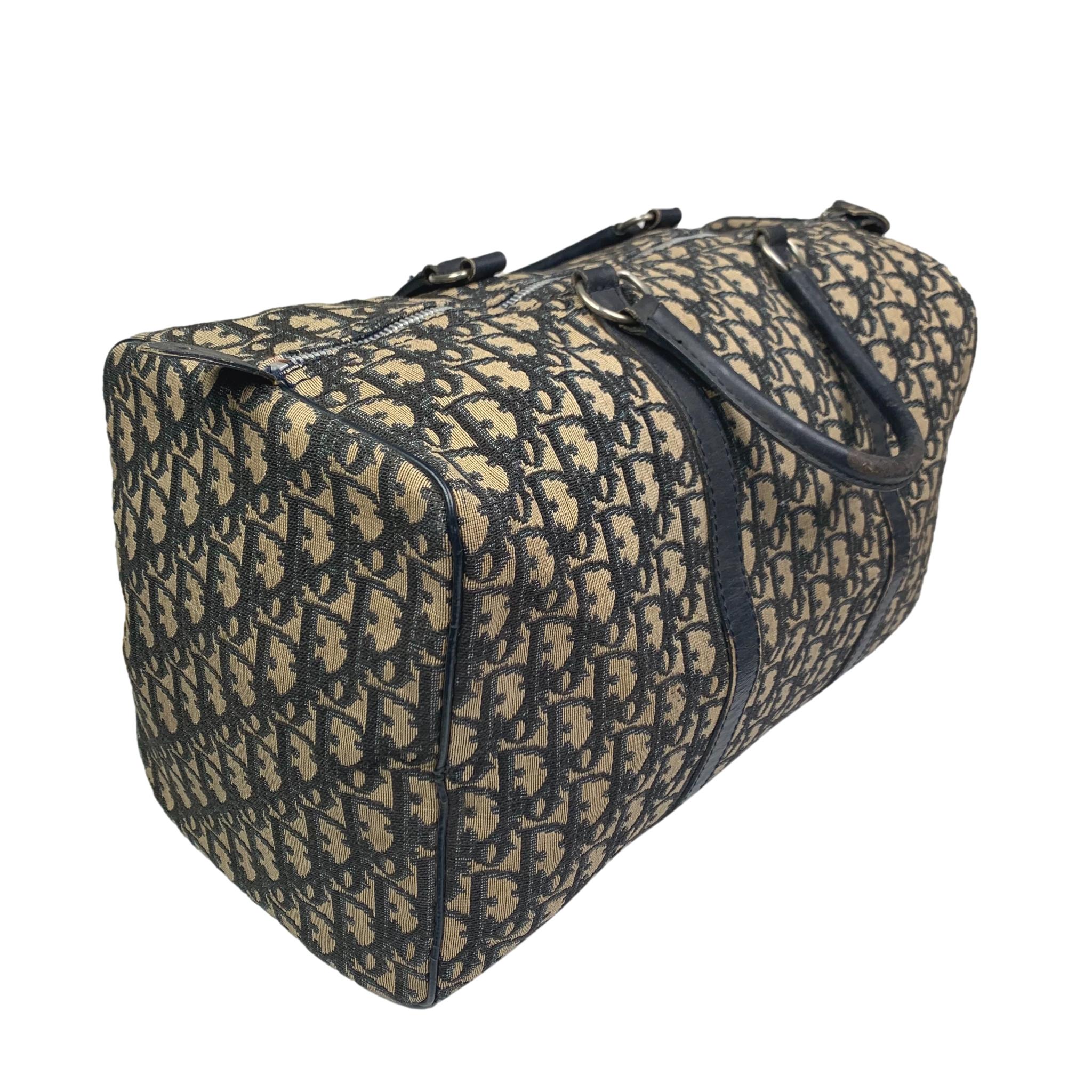 Christian Dior Lingot Duffle Boston Bag 50 Oblique Jacquard  eBay