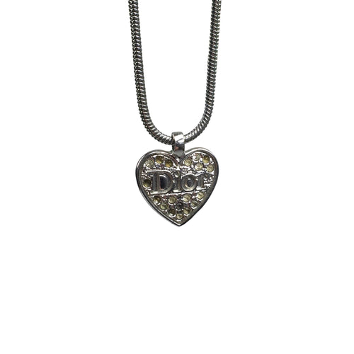 Dior Silver Heart Necklace