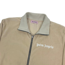Palm Angels Beige Velour Track Jacket