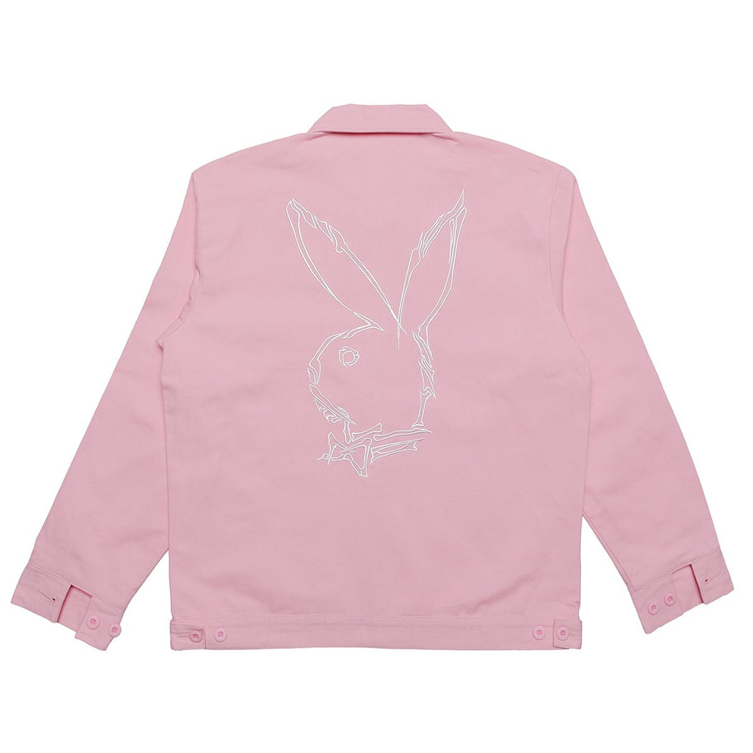 Revenge x Playboy Pink Embroidered Work Jacket