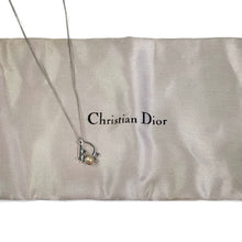 Dior Silver Monogram Logo Necklace