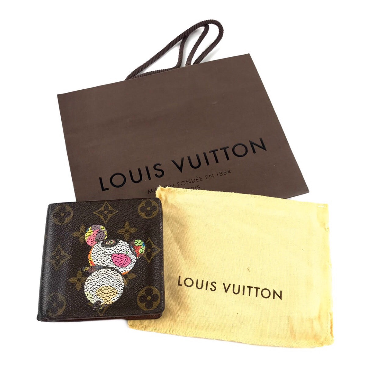 Louis Vuitton Takashi Murakami Multicolor Panda Monogram Coated Canvas  Bifold Wallet, 2004 Available For Immediate Sale At Sotheby's