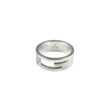 Gucci Silver G Cut Out Ring, Size: 21