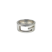 Gucci Silver G Cut Out Ring, Size: 12