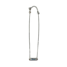 Dior Spellout Necklace, Silver/Blue