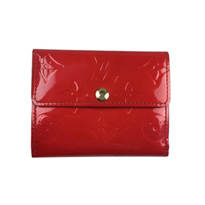Louis Vuitton Vernis Coin/Card Wallet, Red