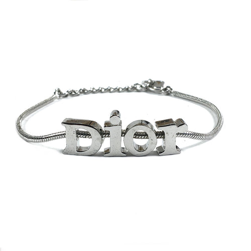 Dior Silver Spellout Bracelet