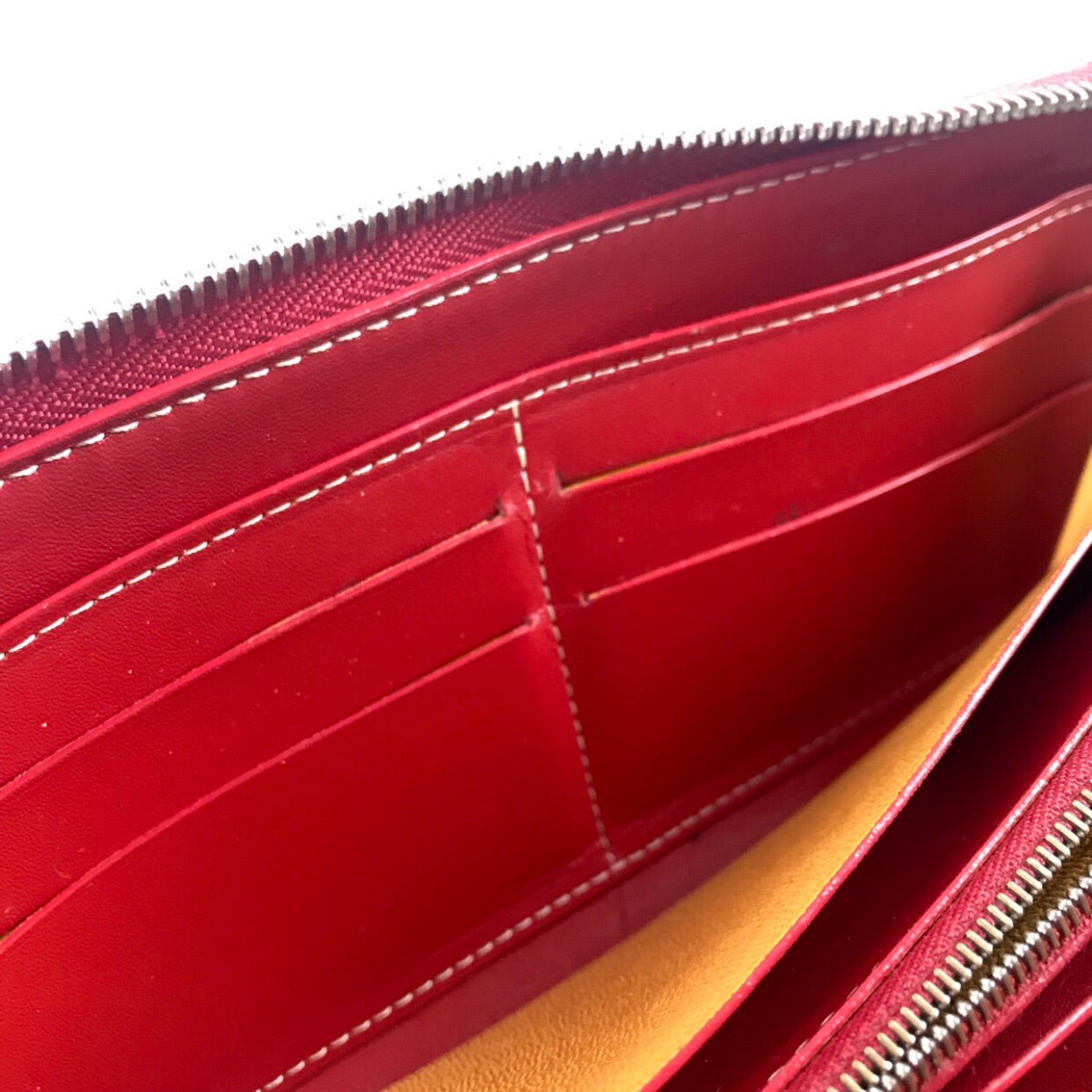 Goyard Matignon Continental Zipper Wallet Red – purchasegarments