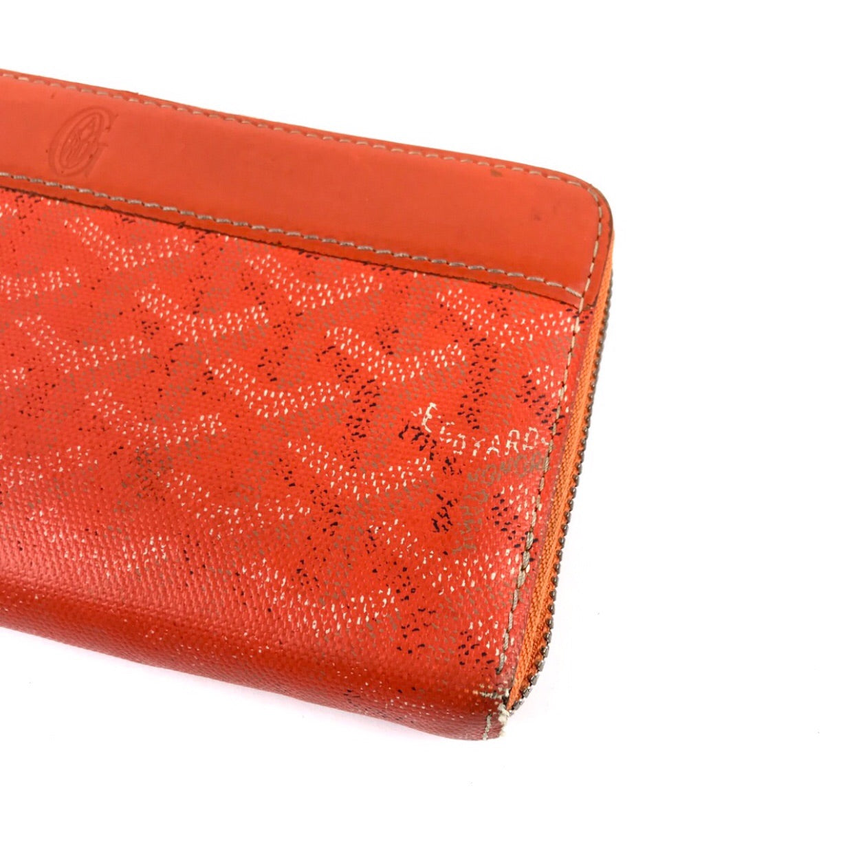Goyard Orange Leather Wallet