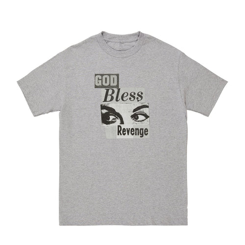 Revenge God Bless Tee, Grey