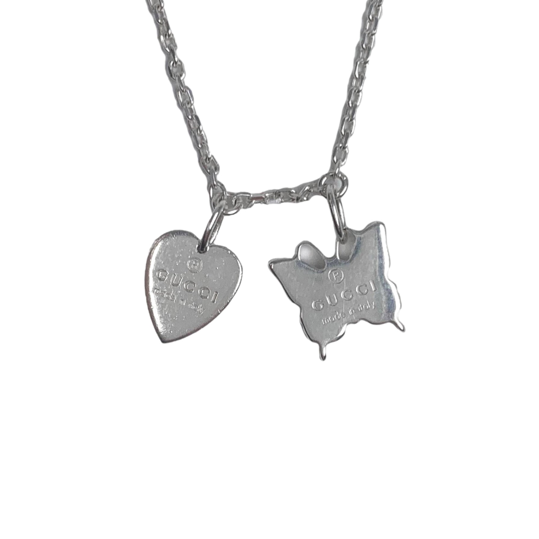 Repurposed Gucci Butterfly Charm Sterling Silver Necklace –  DesignerJewelryCo