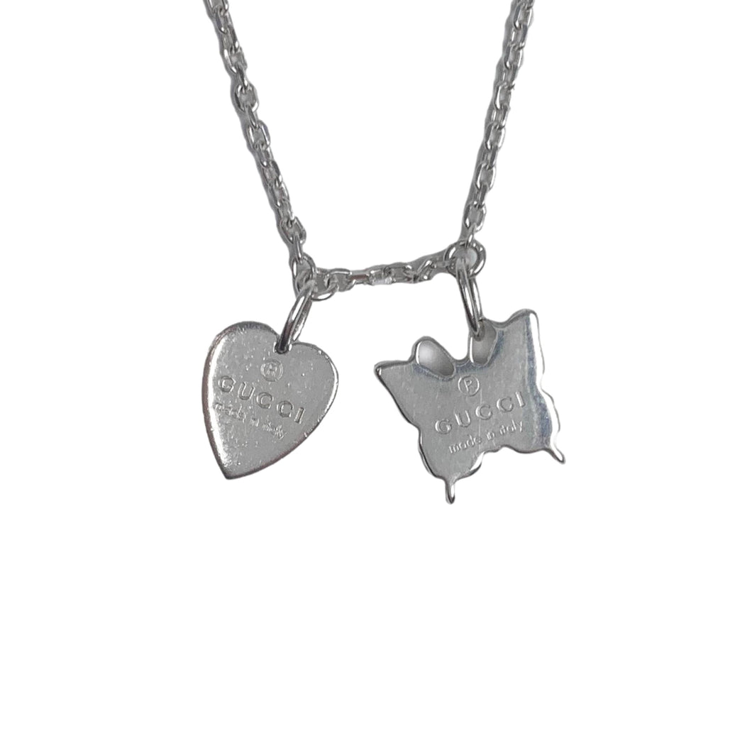 Gucci Heart and Butterfly Necklace