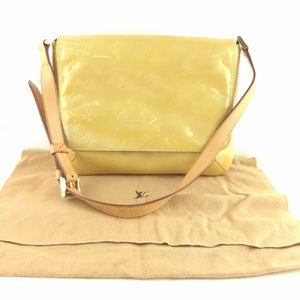 Louis Vuitton Vernis Thompson Shoulder Bag Yellow