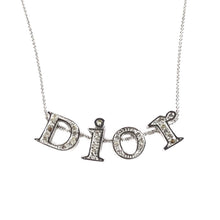 Dior Silver Spellout Necklace