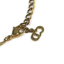 Christian Dior Cube Necklace, Gold
