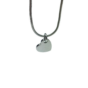 Christian Dior Silver Heart Necklace