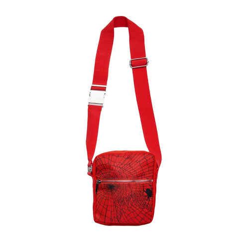 Revenge Red-Orange Spiderweb Bag