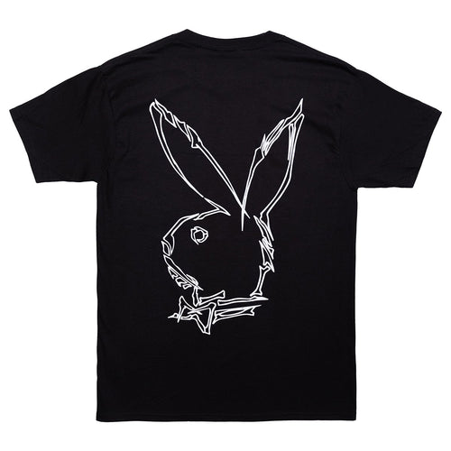 Revenge x Playboy Black Skull Bunny Tee